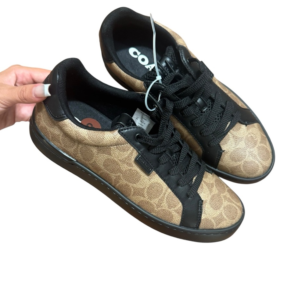 NWT Coach Men’s Signature Canvas & Leather Sneakers | Size 8D / 41 - Picture 2 of 9